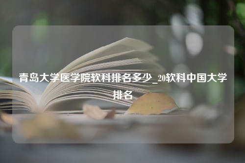 青岛大学医学院软科排名多少_20软科中国大学排名